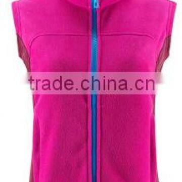 Womens outdoor polar fleece vest