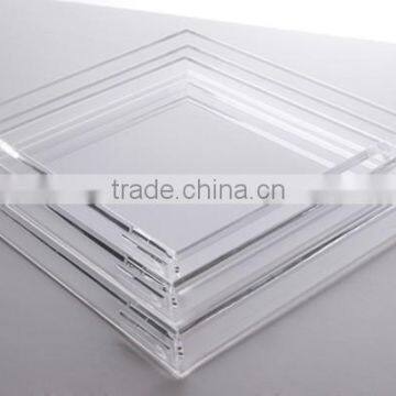 Concise transparent acrylic tray wholesale