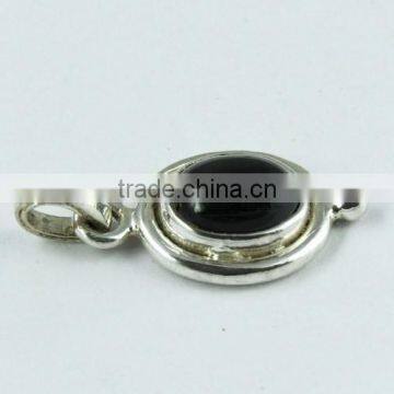 Artisan Black Star 925 Sterling Silver Pendant, Gemstone Silver Jewelry, Handmade Silver Jewelry photo-4