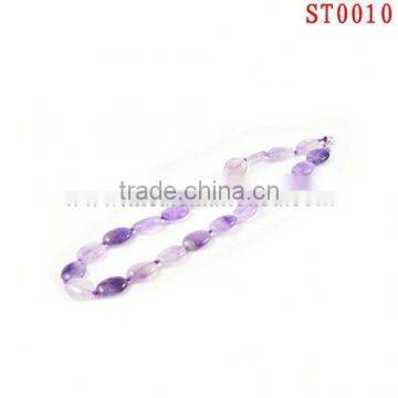 ST0010 2013 Graceful light purple watermelon stone necklace special for ladies