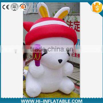 Best Selling inflatable rabbit cartoon for outdoor DECORATION,advertising