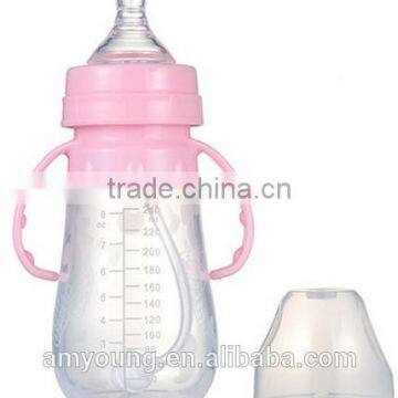 100% Food grade silicone baby bottle, feeding bottle case, fresh food feeder 4 8oz