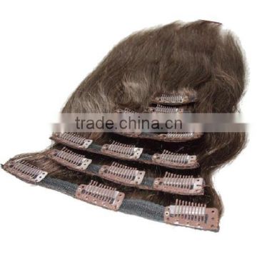 Fast shipping in Alibaba clip in hair extensions 100 human hair new fashion