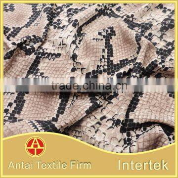 Wholesale nylon lycra printing fabric with snake skin pattern for swimwear                        
                                                Quality Choice