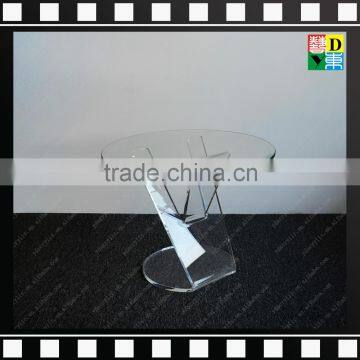 2016 New Design of Clear Round acrylic coffee table From China