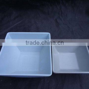 Square melamine dessert bowl