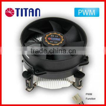 Factory price radial aluminum fin design CPU Cooling fan for Intel LGA 775