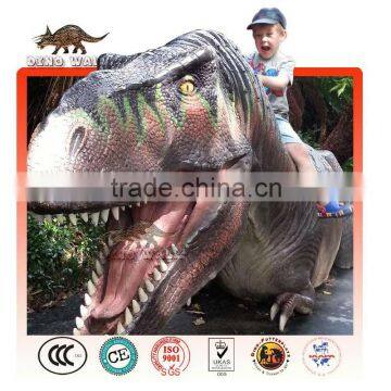 Animatronic emulation realistic robotic riding Tyrannosaurus Rex Ride