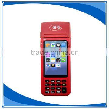 China Manufacturer Android system pos terminal with printer and support 3G/wifi/NFC/IC/MSR