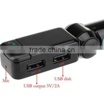 Hot Sale Wireless LCD Bluetooth 12V MP3 Player Dual USB Charger Handsfree FM Transmitter Car Kit photo-4