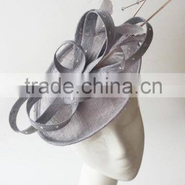 Silver fascinator hats/Derby fascinator/Racing fascinator/Kentucky fascinator/fascinator wholesale