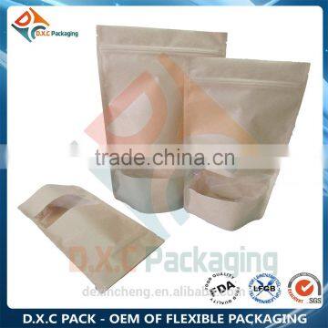 Biodegradable Rice Paper Stand Up Pouch With Window For Snack Food photo-2