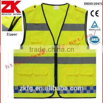 100% Polyester High Visibility Reflective Running Vest With EN20471 and ANSI/ISEA photo-4