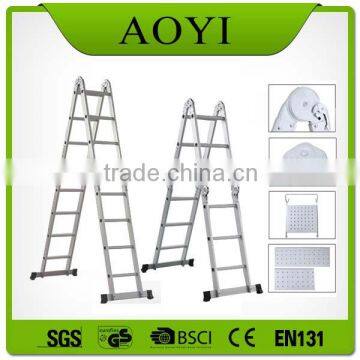 4 x 4 Folding Aluminium Ladder Multi Purpose Function Aluminium Ladders AY-404 With EN131 photo-2