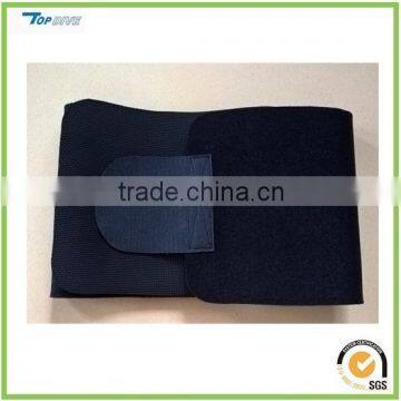 Embossed neoprene waist belt back brace with imitation OK fabric
