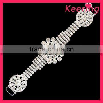 Wholesale crystal rhinestone connectors for bikini WCK-530