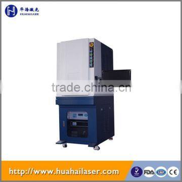 China UV 355nm laser diode marking machine / laser rotary engraving machine for glass