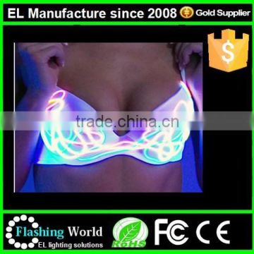 exclusive fancy led RGB color change women sexy light-up bra