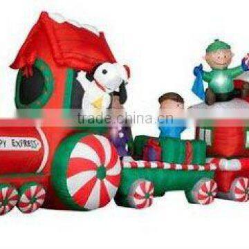 2012 animated inflatable Christmas train