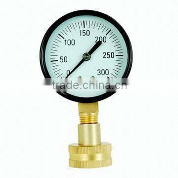 Black Steel Case or ABS case Water Pressure Gauges manufacturer