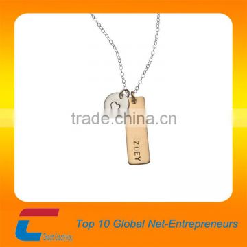 Customized metal purse logo name tags for high end user