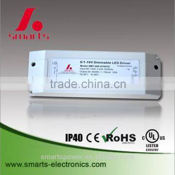 0-10V dimmable led driver 20W Constant Current UL,CUL,ROHS,CE certification                        
                                                Quality Choice