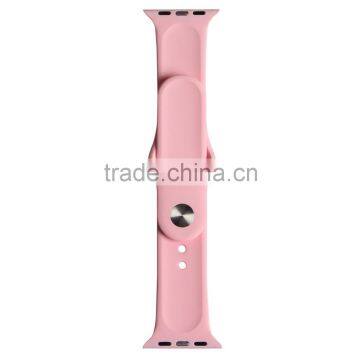 Soft Silicone Replacement Sport Band for Apple Watch, For Apple Watch Rubber Wrist Watch Strap photo-5