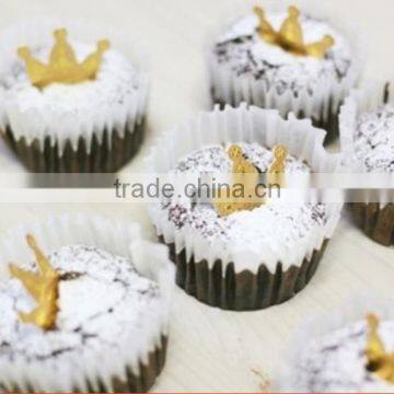 Baking packaging Golden cake inserted card mousse cup insert card at west point