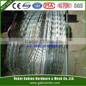 Cheap Galvanized razor wire razor barbed wire(ISOfactory)