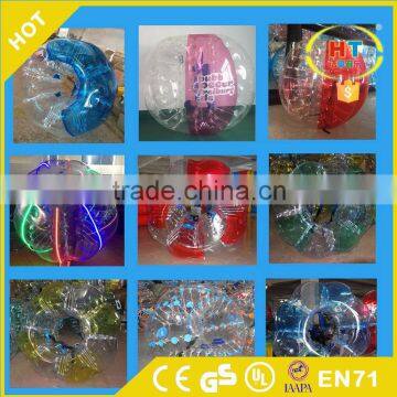 0.9mm PVC/TPU battle body zorbing bubble soccer ball for kid bumper ball for sale