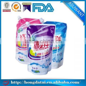 Flexible stand up pouch for washing liquid packaging/Laundry detergent plastic bag                        
                                                Quality Choice