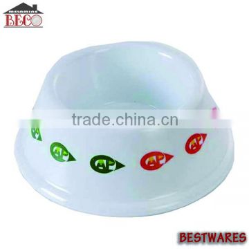 V shape melamine melamine pet bowl