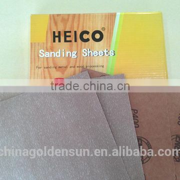 EN852 High class Dry abrasive coated sandpaper sheet for furniture(LIKE NORTON A275)