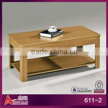 611-2 cheap wooden long coffee table dimensions