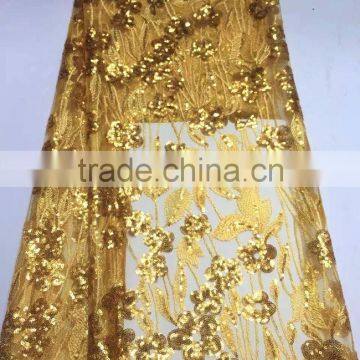 CL60070 Top Grade Quality Fashionable Net Emboridery Lace With Sequins,french Lace Fabric Dress Fabric photo-4