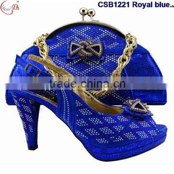 CSB1221 New Arrival Shoes & Bags Low Price Hot Popular Beautiful Lady High Heel Shoes Match Bag photo-5