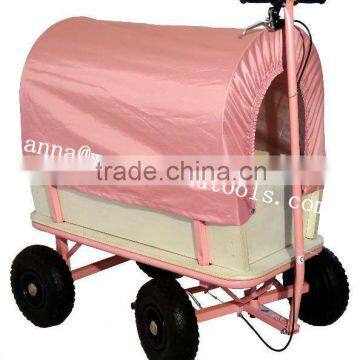 Woody Wagon Pull Along + Canopy- Flyer Cart Radio Trailer Quality Choice photo-2