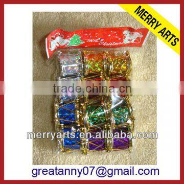 china wholesale plastic christmas drum decoration colorful christmas tree decorations