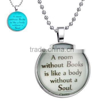 Glowing Pendant Jewelry DIY jewelry---"a room without book is like a body without soul"