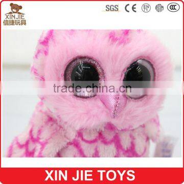 Cute Owl Plush Toy Best Selling Pink Stuffed Owl Toy Good Quality Plush Owl Soft Toy photo-2
