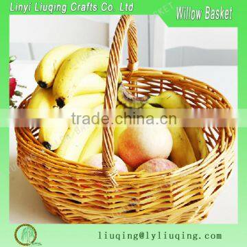 cheap willow picnic basket for 4 persons homeware straw fruit basket