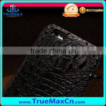 Hot Luxury Crocodile Grain Neck + Cow Leather Case for IPhone 6,New Leather Smart Phone Case With Wholesale Price