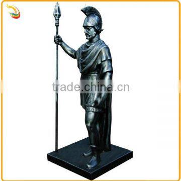Ancient Bronze Soldier Statue Metal Cast Knight Bronze Statue photo-3