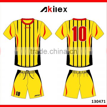 soccer jersey yellow uniform set