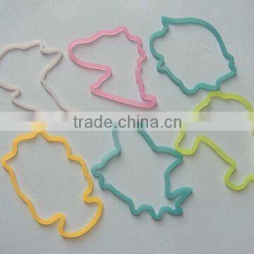 2012 Hot selling eco-friendly silicone color elastic band made in China