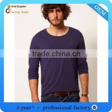 New model plain long sleeve t-shirts wholesale china