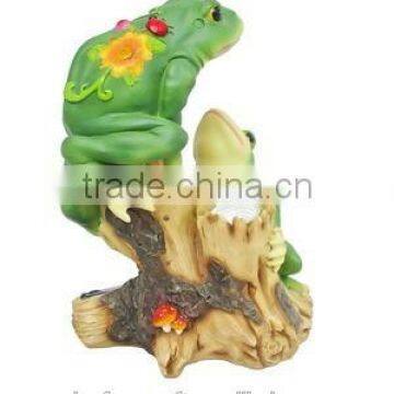 Solarlight Garden Resin Gazing Frogs Figurines photo-2