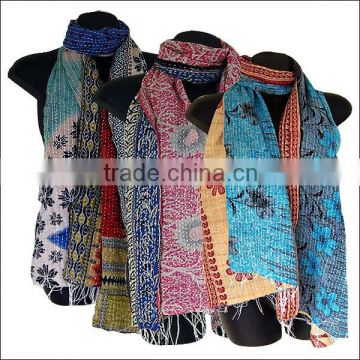 2015 Fascinating Hand Made Kantha Cotton Scarf