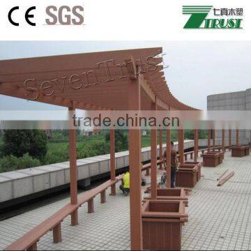 2015 Hot-sale WPC pergola, backyard pergola,garden pergola