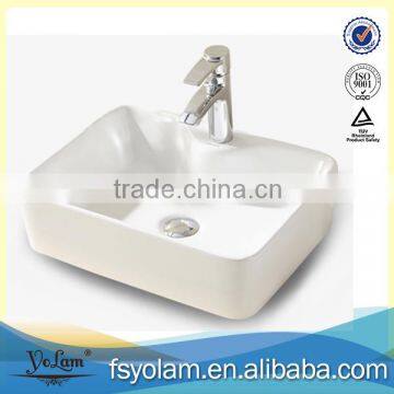 YL48103 High quality ceramic toilet hand wash basin/art basin